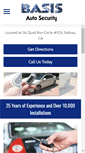 Mobile Screenshot of basisautosecurity.com